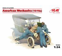 American Mechanics (1910s) (3 Figures) (100% New Molds) 1:24 Plastic Model Kit