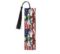 American Mexico Flag Valentine's Day Gift Bookmark Couple Gift Graduation
