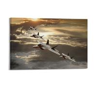 American Military Aircraft F-22 Raptor Jet Fighter Art Print Wall Photo Paint Hanging Picture Family Bedroom Decor 08x12inch(20x30cm)