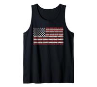 American Miniature Railroad Flag Model Trains Tank Top