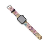American Money Colorful Bill Dollars Watch Bands Replacement Silicone Straps Sport Wristbands Compatible for Apple Watch 38mm/40mm