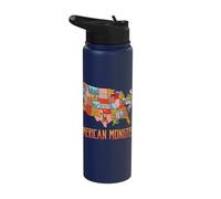 American Monsters Local Cryptid States Believe Cryptid Stainless Steel Insulated Water Bottle