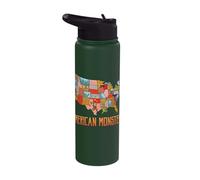 American Monsters Local Cryptid States Believe Cryptid Stainless Steel Insulated Water Bottle