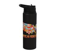 American Monsters Local Cryptid States Believe Cryptid Stainless Steel Insulated Water Bottle