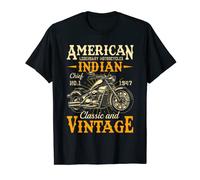 American Motorcycle Retro Vintage Biker Men Dad Christmas T-Shirt