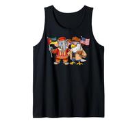 American Mozambican Roots USA Mozambique Flag Tank Top
