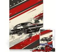 American Muscle Car 1000 Piece Jigsaws for Adults Puzzle Focus Training Stress Free Fun Tight Join Creative Gift (38x26cm)
