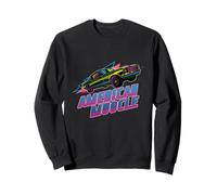 American Muscle Car Vintage 80s Synthwave Geometric Retro Sweatshirt