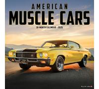 American Muscle Cars 2026 12" x 12" Wall Calendar