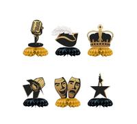 American Musical Table Honeycomb Centerpieces - 6Pcs The Famous Musical Birthday Party Decorations for Kids Adult Broadway Musical Lover Table Centerpieces Decorations