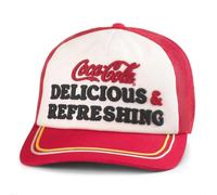 AMERICAN NEEDLE Coke Coca Cola Unisex Adjustable Snapback Baseball Hat, Radler (Ivory/Red), One size