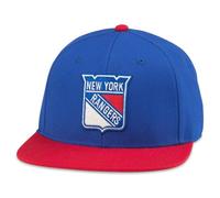 AMERICAN NEEDLE NHL National Hockey League Archive 400 Adjustable Snapback Baseball Hat, New York Rangers (Royal/Red), One size