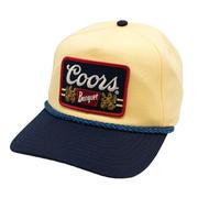 AMERICAN NEEDLE Officially Licensed COORS Beer Snapback Rope HAT, Authentic, New, Light Ice/Navy, One size