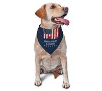 American Never Forget 911 Spring Dog Bandanas Boy Bulk Puppy Kerchief Adjustable Soft Triangle Bibs Accessories for Small Medium Large Dogs Cats White