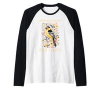 American New Jersey State Bird Art Raglan Baseball Tee