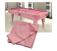 American Nine-Ball Pool Table Felt Set 9ft Pink Pre Cut Billiard Cloth with 6 Strips for Home Clubs Bars Indoor Sports Game