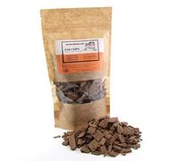 American Oak Chips Medium Toasted 100g - Enhance Wine & Beer with Coconut, Vanilla & Caramel Notes - Smooth Finish & Balanced Sweetness - Natural Oak Flakes for Barrel Ageing Flavour