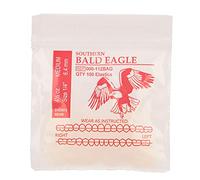 American Orthodontics Elastics Wildlife Eagle | Medium, 4.5 Oz, 1/4" Size, 100 Packs Per Box, 10,000 Elastics | Made in The USA | Exacting Dimensions, Precision Cutting, Top Quality Latex Tubing