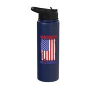 American Orthodox Christianity Eastern Orthodox US Flag Stainless Steel Insulated Water Bottle
