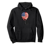 American Padel US flag Racket Court Style Pullover Hoodie