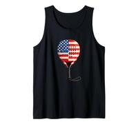 American Padel US Flag Racket Court Style Tank Top