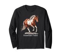 American Paint Horse Breed Art Long Sleeve T-Shirt