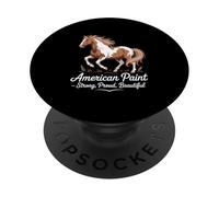 American Paint Horse Strong, Proud, Beautiful PopSockets Adhesive PopGrip
