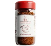 American Pantry Premium Chili Lime Seasoning Rub, 185g/6.5oz | Elevate tacos, fajitas, corn on the cob and fresh fruit. Made with tangy lime, chili pepper and sea salt. Made in EU.