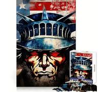 American Patriot Adult Jigsaw Puzzles1000 Pieces Memory Skill Quiet Recreation Clean Edges Unique Gift (38x26cm)
