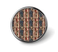 American Patriotic Deer Print Enamel Pins for Backpack - Cute Jacket Coat Hat Bags Badge Pins, Funny Unique Novelty Button Pin Women Men Fashion Jewelry Accessories
