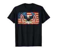 American Patriotic Eagle Bird USA Flag 4th of July T-Shirt