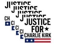 American Patriotic Memorial Eagle Flag Sticker,Freedom's Voice Design,Justice for Charlie Kirk Stickers Laptop Bumper Decal Window Waterproof Car Stickers