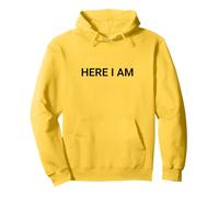 American Patriotic Minimal Design HERE I AM Pullover Hoodie