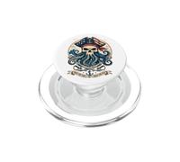 American Pirate Octopus Skull Nautical Ocean Art PopSockets PopGrip for MagSafe