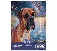 American Pit Bull Terrier 1000 Piece Puzzle Educational Games-Colourful Families Pieces Fit Together Perfectly Cute Pets Fun for Adults for Relaxing Decor And Gift 70x50cm/1000pcs