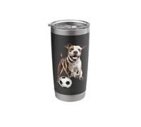 American Pit Bull Terrier Soccer Stainless Steel Insulated Tumbler