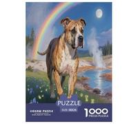 American Pit Bull Terrier Tour 1000 Piece Jigsaw Puzzles Educational Games-Colourful Decoration Puzzle Cute Pets Fun for Adults for Relaxing Decor And Gift 38x26cm/1000pcs