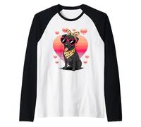 American Pit Bull Terrier Valentines Day Raglan Baseball Tee
