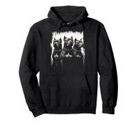 American Pitbull Terrier Black and White Dog Lovers Pullover Hoodie