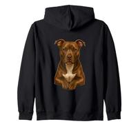 American Pitbull Terrier Dog Lover Zip Hoodie