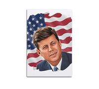American President John F KennedyCanvas Wall Art, Aesthetic Poster Print for Bedroom & Home Decor, Modern Painting20x30inch(50x75cm)