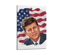 American President John F KennedyCanvas Wall Art, Aesthetic Poster Print for Bedroom & Home Decor, Modern Painting12x18inch(30x45cm)