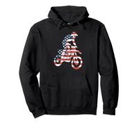American Pride Motocross Dirt Bike Off Road Track Racing Pullover Hoodie