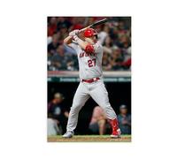American Professional Baseball Player Mik Trou Photo Poster Art Print Mik Trou Angels Baseball Wall Art Decor For Sports Memorabilia & Fan Cave Bedroom Living Room (23)