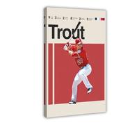 American Professional Baseball Player Mik Trou Photo Poster Art Print Mik Trou Angels Baseball Wall Art Decor For Sports Memorabilia & Fan Cave Bedroom Living Room (61)