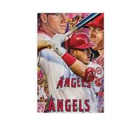 American Professional Baseball Player Mik Trou Photo Poster Art Print Mik Trou Angels Baseball Wall Art Decor For Sports Memorabilia & Fan Cave Bedroom Living Room (67)