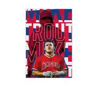 American Professional Baseball Player Mik Trou Photo Poster Art Print Mik Trou Angels Baseball Wall Art Decor For Sports Memorabilia & Fan Cave Bedroom Living Room (82)