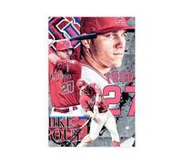 American Professional Baseball Player Mik Trou Photo Poster Art Print Mik Trou Angels Baseball Wall Art Decor For Sports Memorabilia & Fan Cave Bedroom Living Room (58)