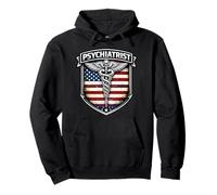 American Psychiatrist Psychiatry Physician Doctor Patriot MD Pullover Hoodie