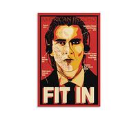 American Psycho Fit In Vintage Poster Canvas Print Wall Art Retro Decorative Painting for Home Bedroom Living Room Decor20x30inch(50x75cm)